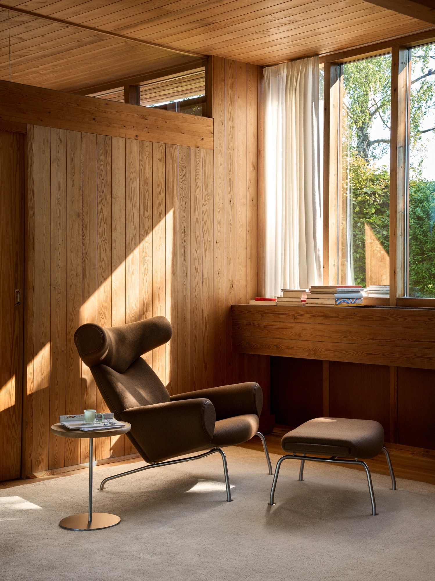 Fredericia WEGNER OX CHAIR -nojatuoli ja rahi - Image 2