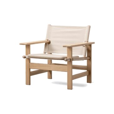 Fredericia THE CANVAS CHAIR OUTDOOR -nojatuoli tyynyllä