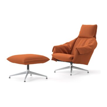 Vitra BASCULE HIGHBACK lounge chair and ottoman