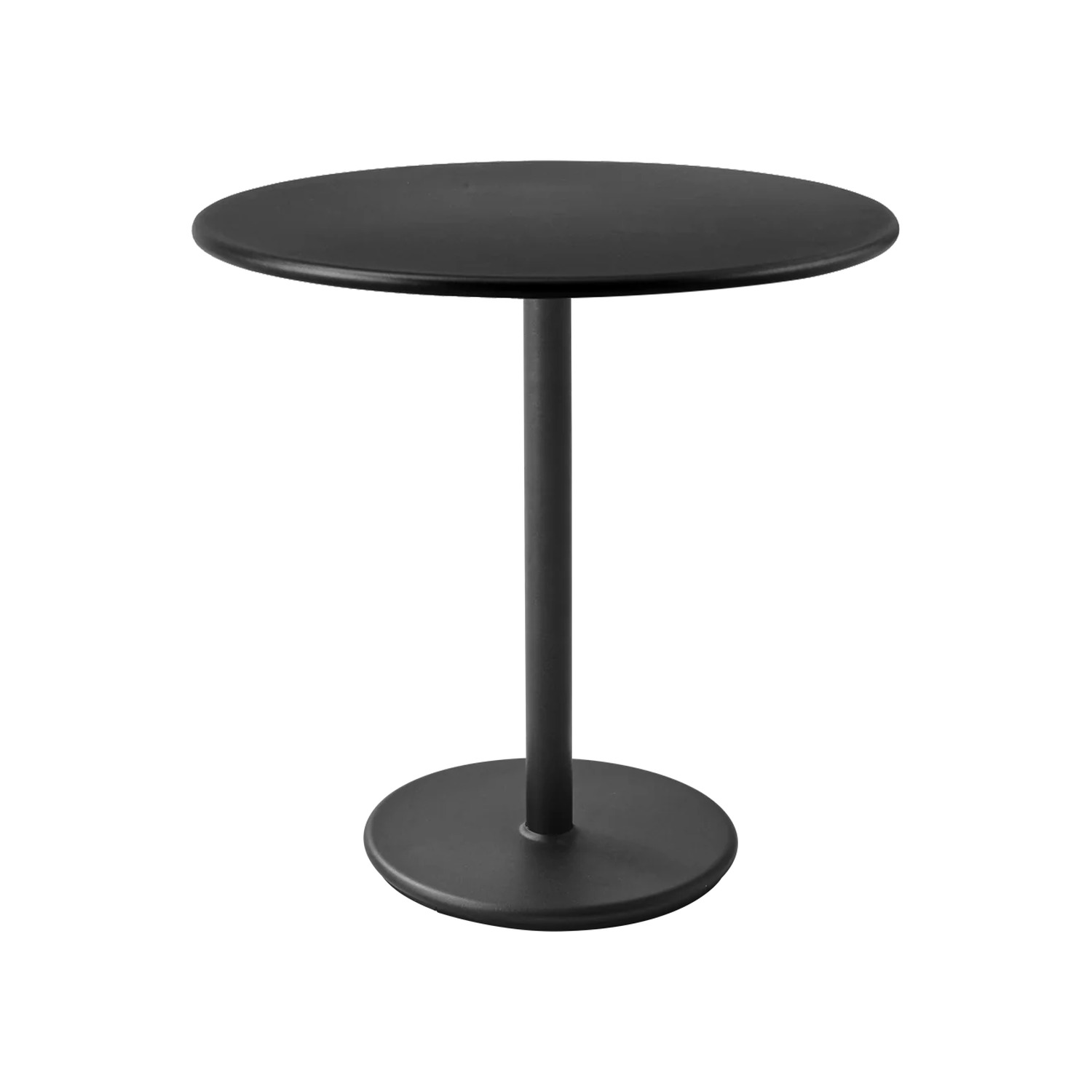 Cane-line GO -café-pöytä Ø80 cm, tummanharmaa alumiini
