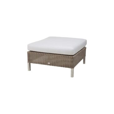 Cane-line CONNECT footstool, taupe/white