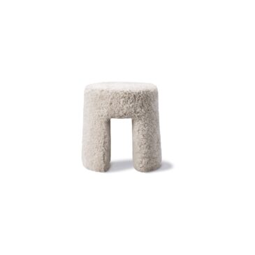 Fredericia SEQUOIA -ottoman, moonlight sheepskin