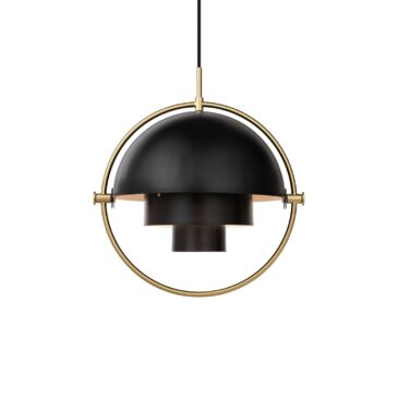 GUBI MULTI-LITE pendant, black/brass