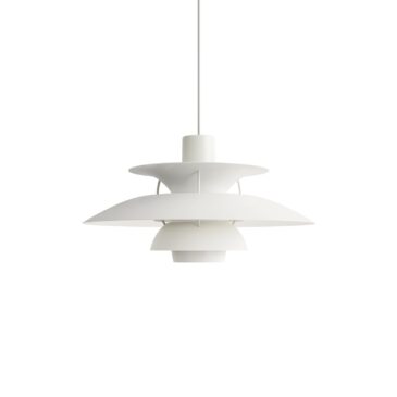 Louis Poulsen PH 5 500 -riippuvalaisin, monochrome valkoinen – Designsuosikki