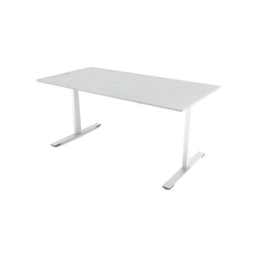 Dencon DELTA electric table 140x80cm, white