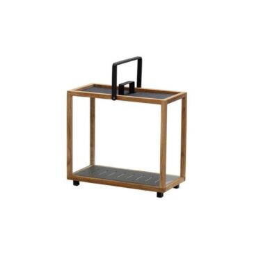 Cane-line LIGHTHOUSE lantern rectangular, teak/dark grey