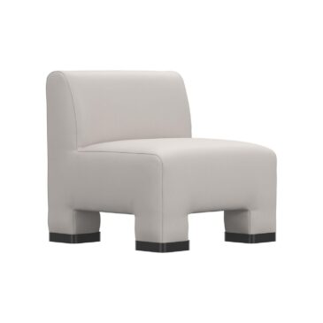 Lammhults GEOFANTI 1-seater module with metal legs, back rest
