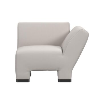 Lammhults GEOFANTI 1-seater module with metal legs, backrest, left
