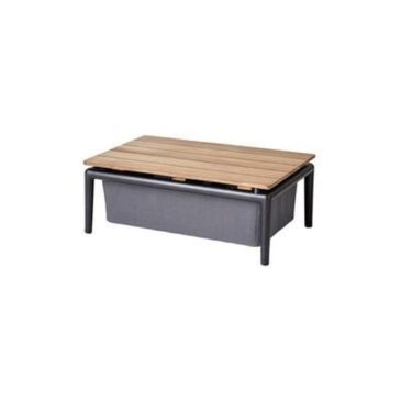 Cane-line CONIC BOX table, dark grey