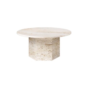 GUBI EPIC coffee table Ø80 cm, white