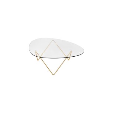 GUBI PEDRERA-sohvapöytä, messinki/lasi – Designsuosikki