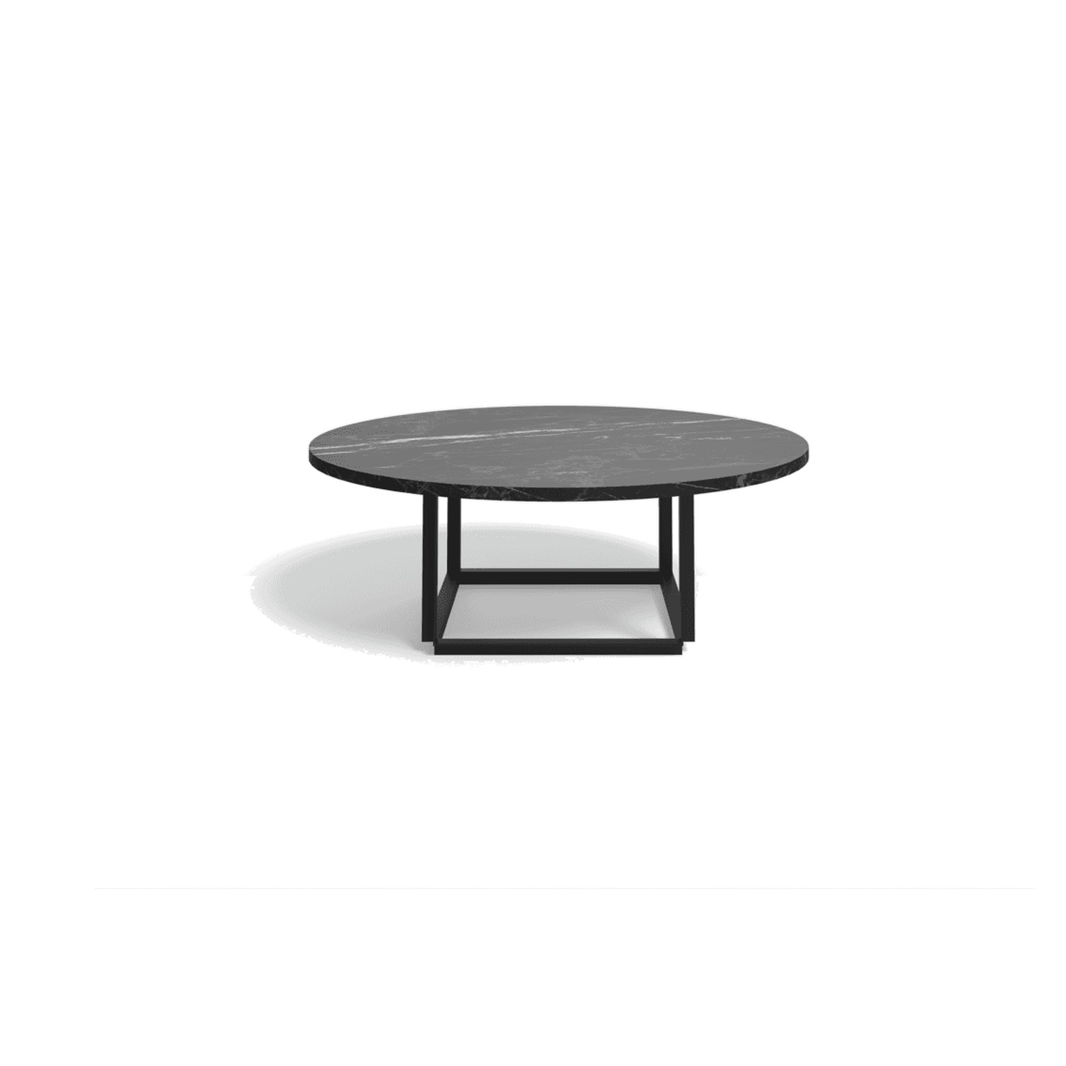New Works FLORENCE coffee table Ø90 cm, black marble