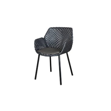 Cane-line VIBE -chair with cushion, black