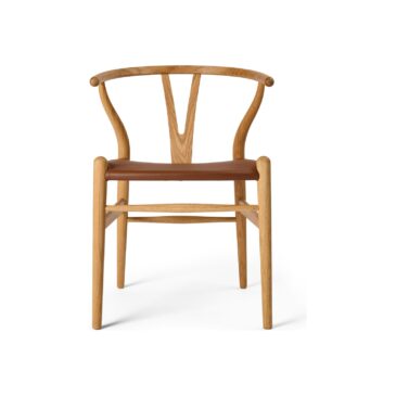 Carl Hansen & Søn CH24P WISHBONE chair, leather seat