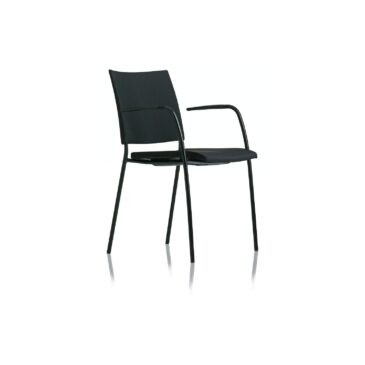 Lammhults SPIRA armchair, fully upholstered, black