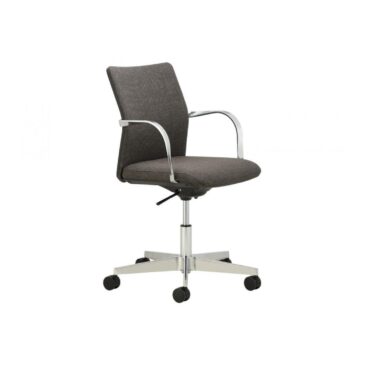 Howe MN1 office chair, dark grey / chrome